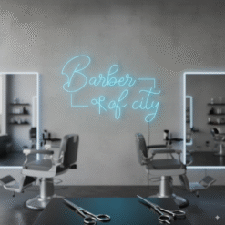 Custom Barber Shop Name Neon Sign – Personalized LED Wall Light