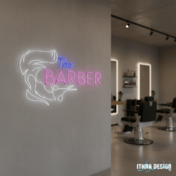 Custom LED Neon Sign for Barbershop Wall & Window Decor