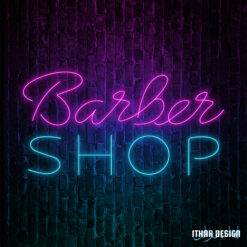 Alternative view of Custom LED Neon Sign for Barber Shop