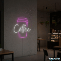 Alternative view of Coffee Cup Neon Sign for Cafés, Coffee Shops