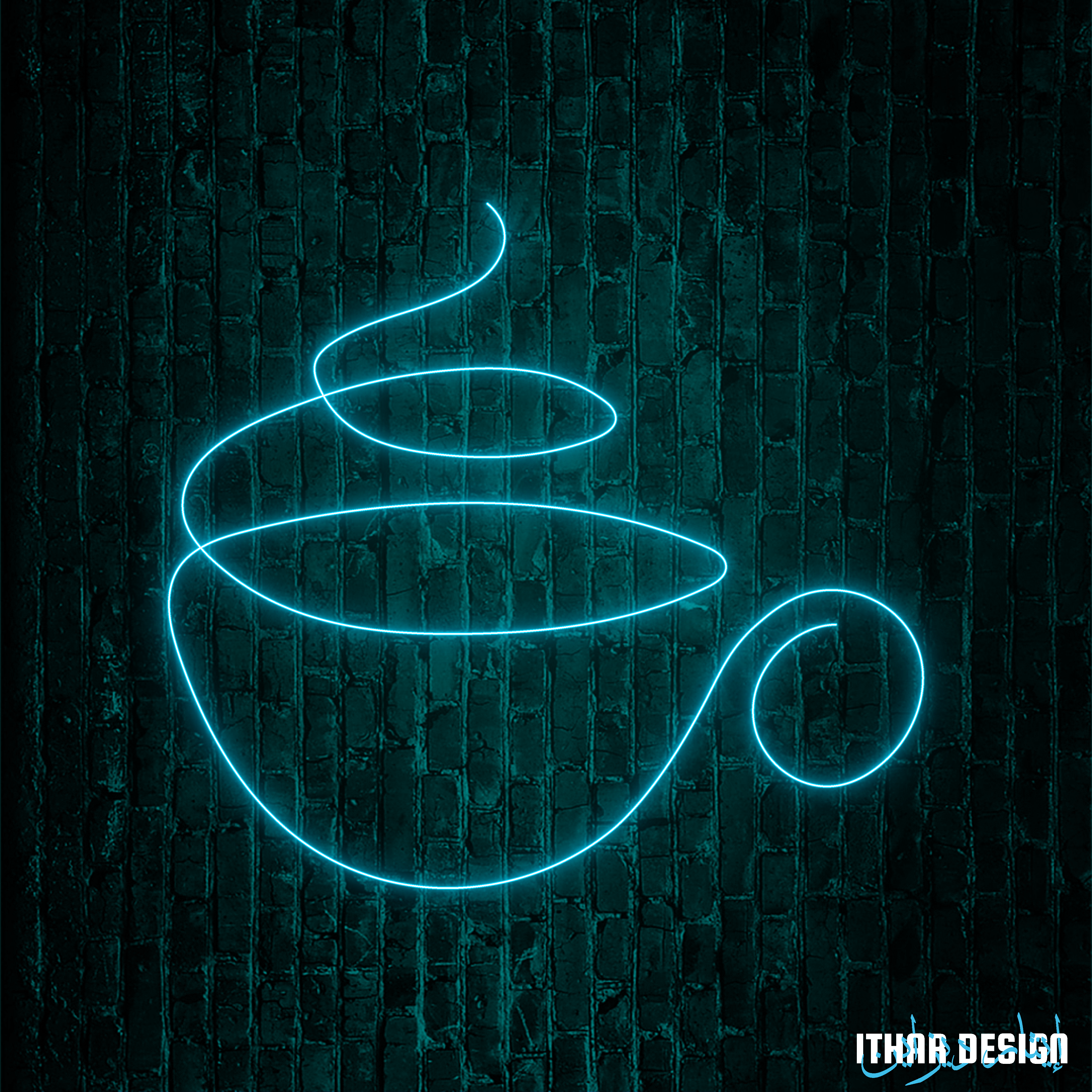 Alternative view of Coffee Cup LED Neon Sign for Coffee Shop and Café Wall Decor