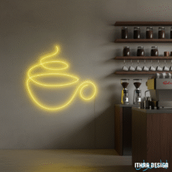 Coffee Cup LED Neon Sign for Coffee Shop and Café Wall Decor