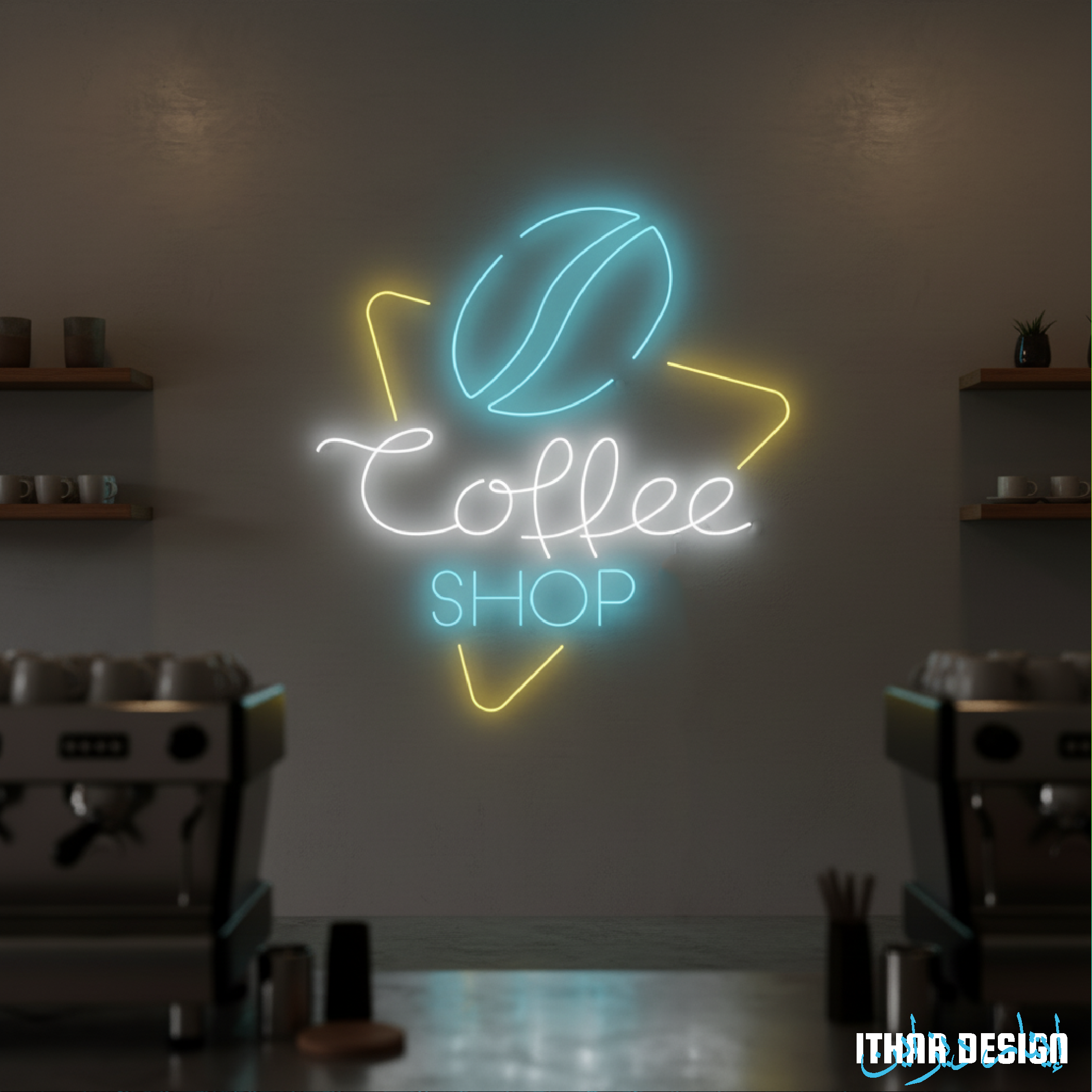 Custom Coffee Bean Shop Name LED Neon Sign for Café Decor - Image 3