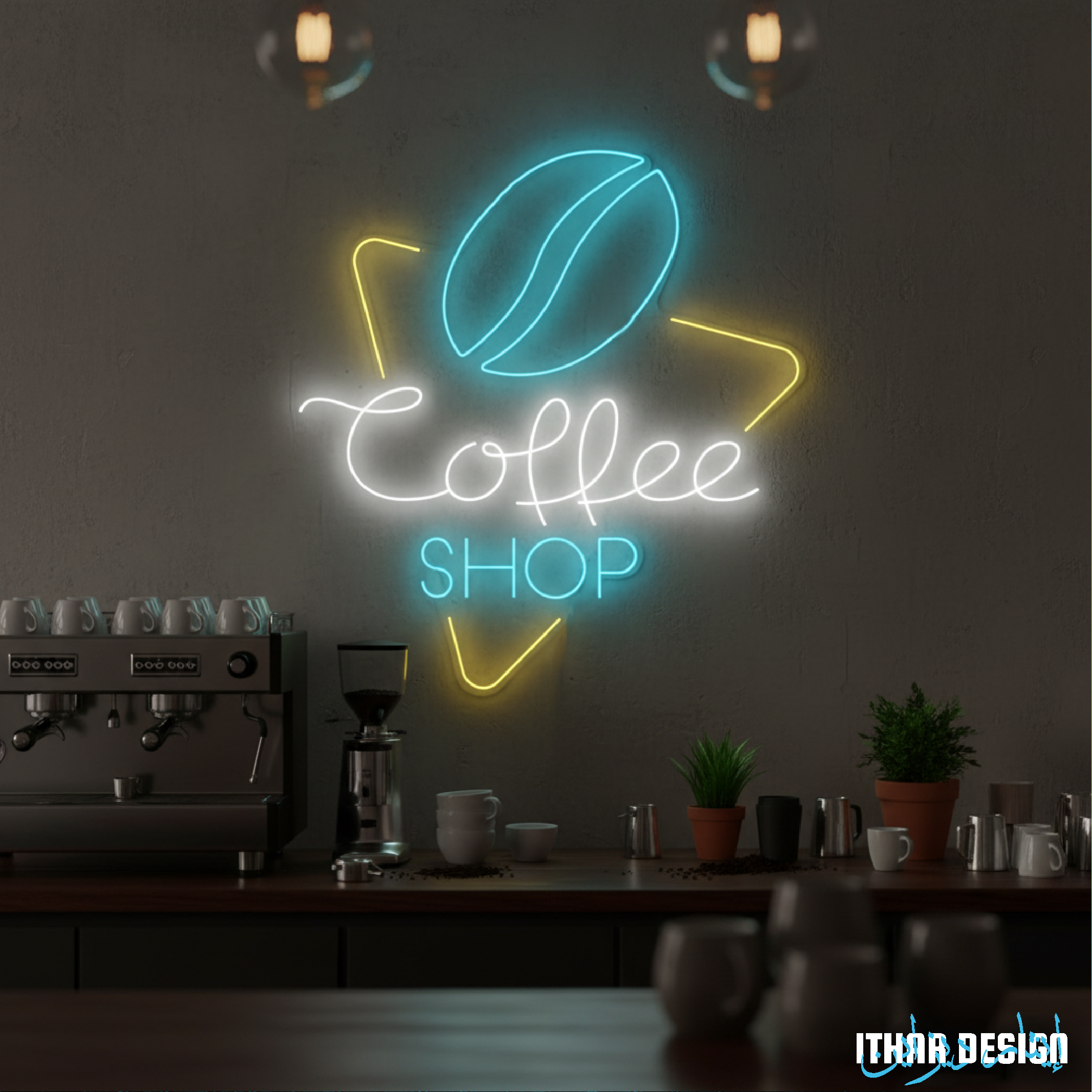 Custom Coffee Bean Shop Name LED Neon Sign for Café Decor - Image 4